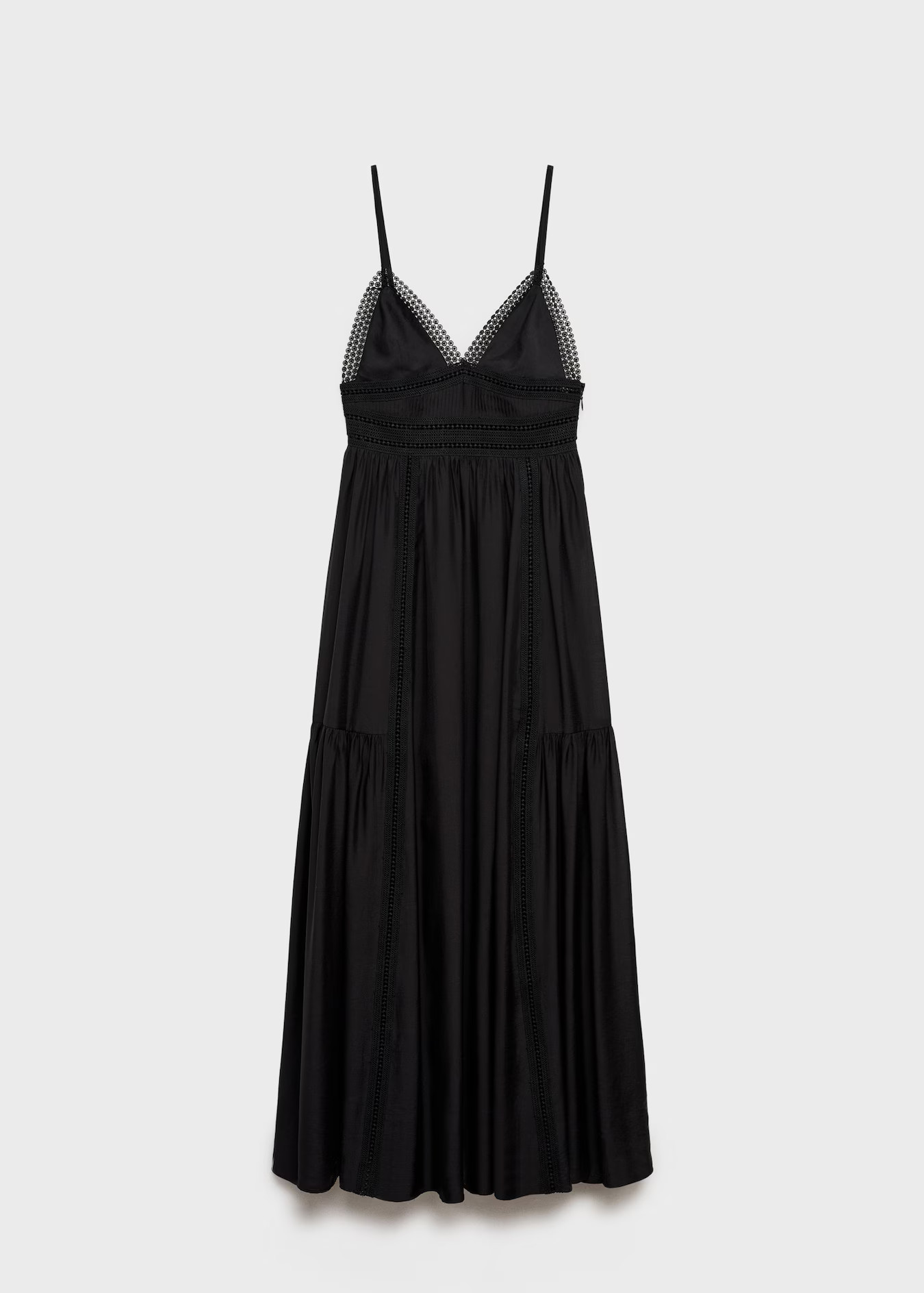 Long dress with lace details - Women | MANGO USA | Mango (US/MX/AU)