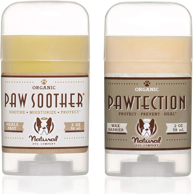 Amazon.com : Natural Dog Company PAWDICURE Bundle, Paw Soother + PawTection Dog Paw Balms, Protec... | Amazon (US)