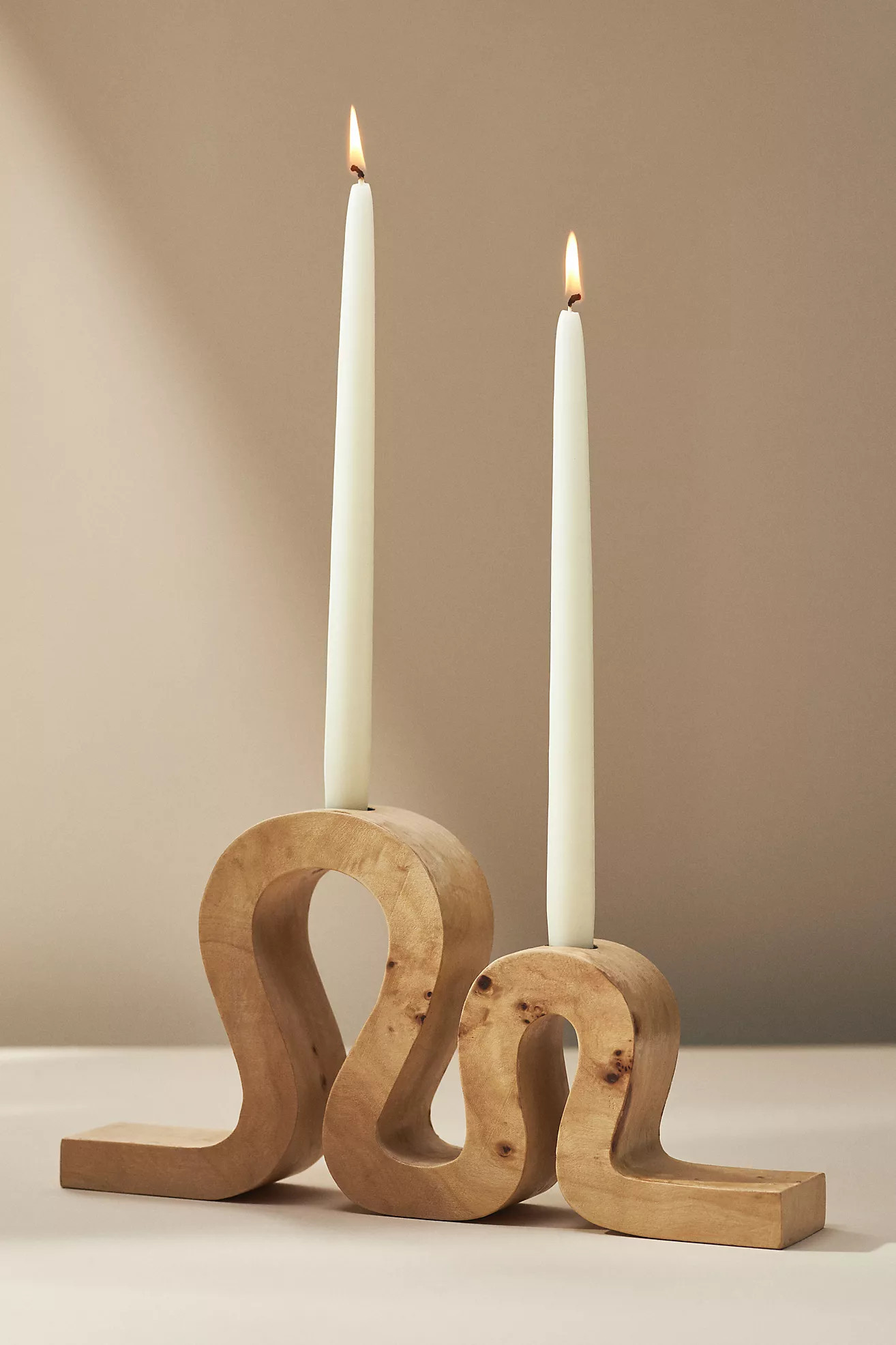 Wooden Squiggly Candle Holder | Anthropologie (US)
