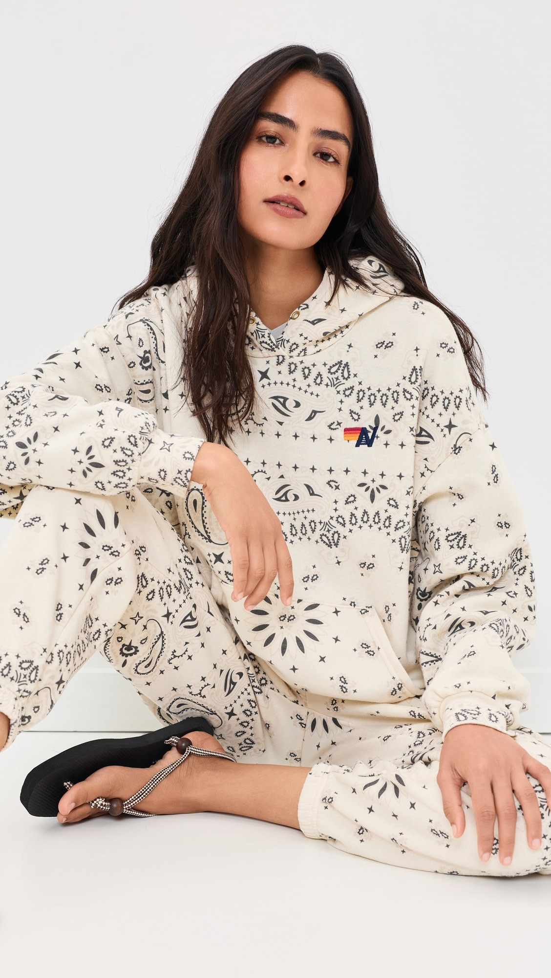 Bandana Relaxed Pullover Hoodie | Shopbop