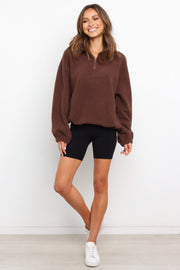 Earby Sweater - Chocolate Brown | Petal & Pup (US)