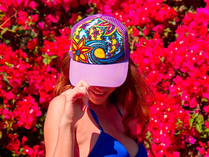 The Waveflower Women\u2019s Custom Trucker Hat from Sacred Surf Hawaii | Etsy (Global)