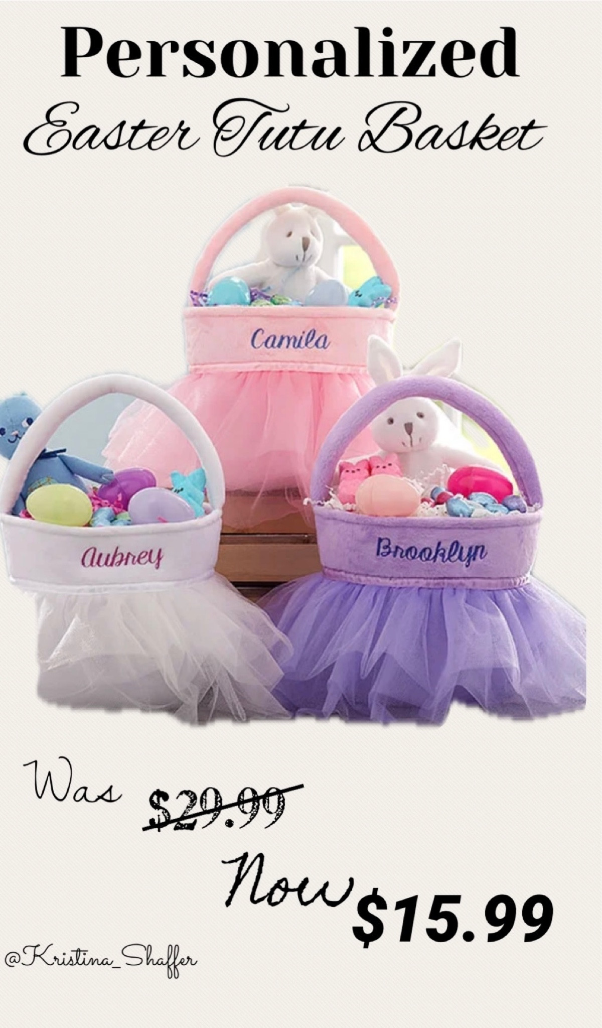 Personalized embroidered Easter baskets. 

#LTKsalealert #LTKkids #LTKSeasonal