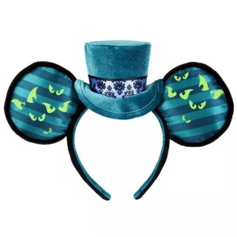Disney 50th Anniversary Mickey Main Attraction Haunted Mansion Ears Headband | Walmart (US)