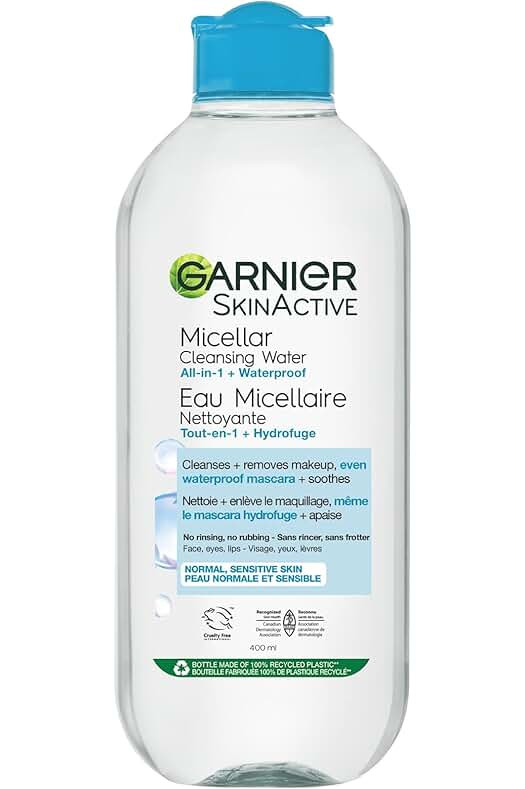 Garnier Micellar Water for Waterproof Makeup, Hydrating Facial Cleanser & Makeup Remover | Amazon (US)