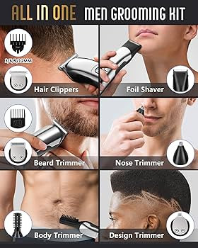Ufree Beard Trimmer for Men, Electric Razor, Nose Hair Trimmer, Cordless Hair Clippers Shavers fo... | Amazon (US)