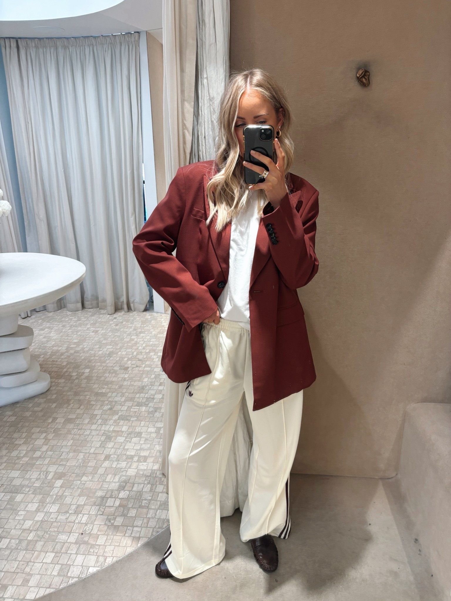 CRAZY SALE - This @DISSH blazer is now only $60!! Very limited sizes left and a size note - it is generous. I’m wearing a 10 here, which was oversized enough for me! So size down if you don’t love too oversized! 

Limited sizes left in the Adidas trackies also, but apologies - they’re not on sale! Xx

#LTKautumn #LTKsale #LTKaustralia
