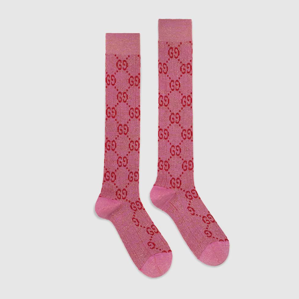 Gucci Lamé GG socks | Gucci (US)