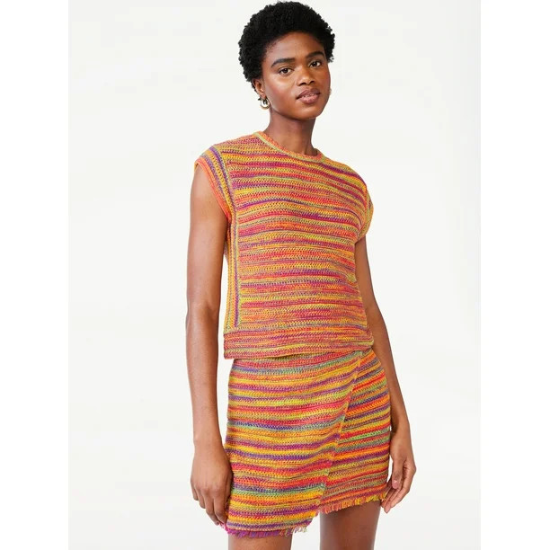 Scoop Women's Sleeveless Crochet Top | Walmart (US)