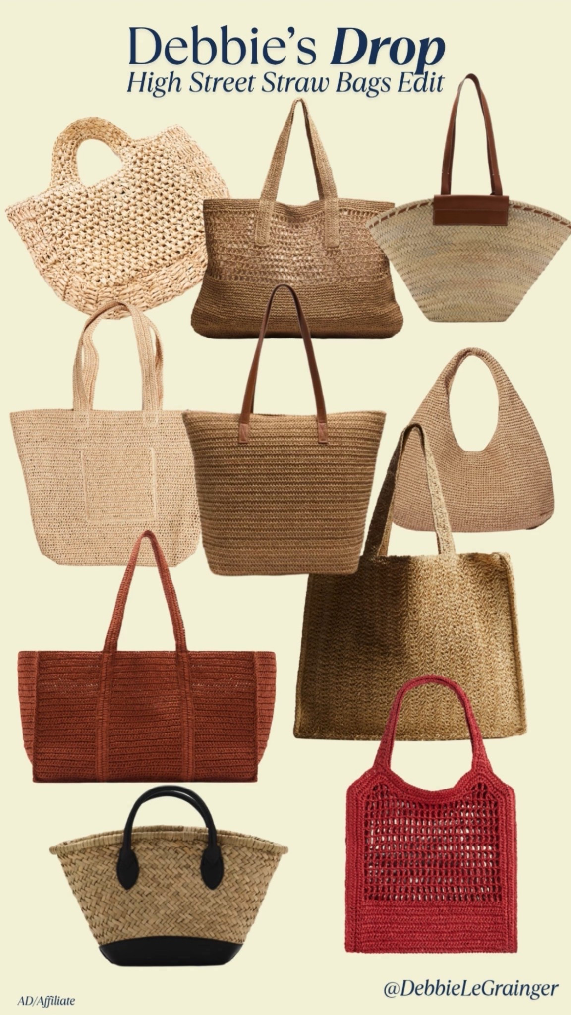 Many of you have also asked for a few high street & purse friendly options to the designer straw beach bags that are everywhere this summer. I've found various sizes and colours for you - my top tip is to not put too much weight in them as they can lose shape easily! 

#LTKtravel #LTKuk #LTKsummer