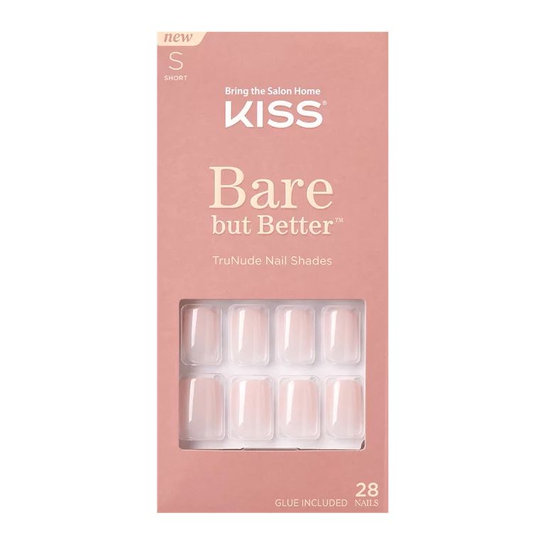 KISS Bare but Better Nude Fake Nails, Nudies, 28 Count | Walmart (US)