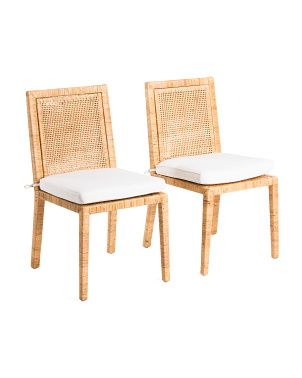 Set Of 2 Rattan Dining Chairs | TJ Maxx