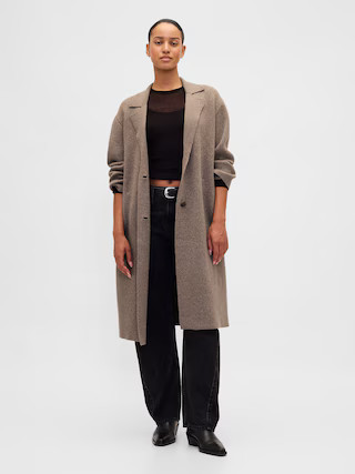 Cotton-Blend Cardigan Coat | Gap (US)