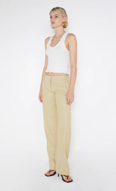 NEVA STRAIGHT LEG PANT - STRAW | Bec & Bridge (Global)