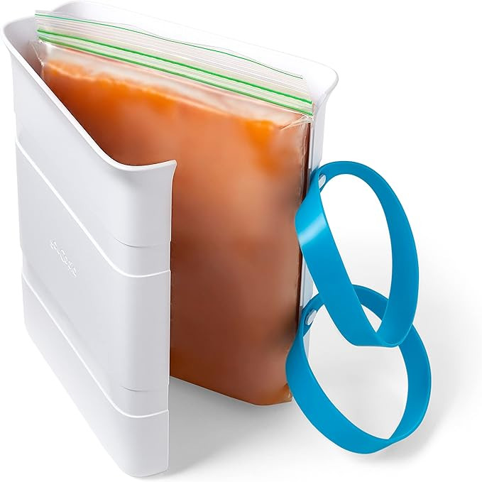 YouCopia FreezeUp Freezer Food Block Maker, 6 Cup, Meal Prep Bag Container to Freeze Soup and Lef... | Amazon (US)