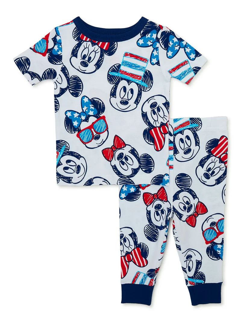 Mickey MouseMickey and Minnie Toddler Pajama Set, 2-Piece, Sizes 12M-5TUSD$9.98(4.8)4.8 stars out... | Walmart (US)