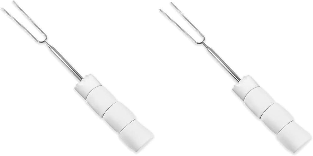 Marshmallow Roasting Sticks (Set of 2) | Reusable| Stainless Steel with Soft Touch Grip | Amazon (US)