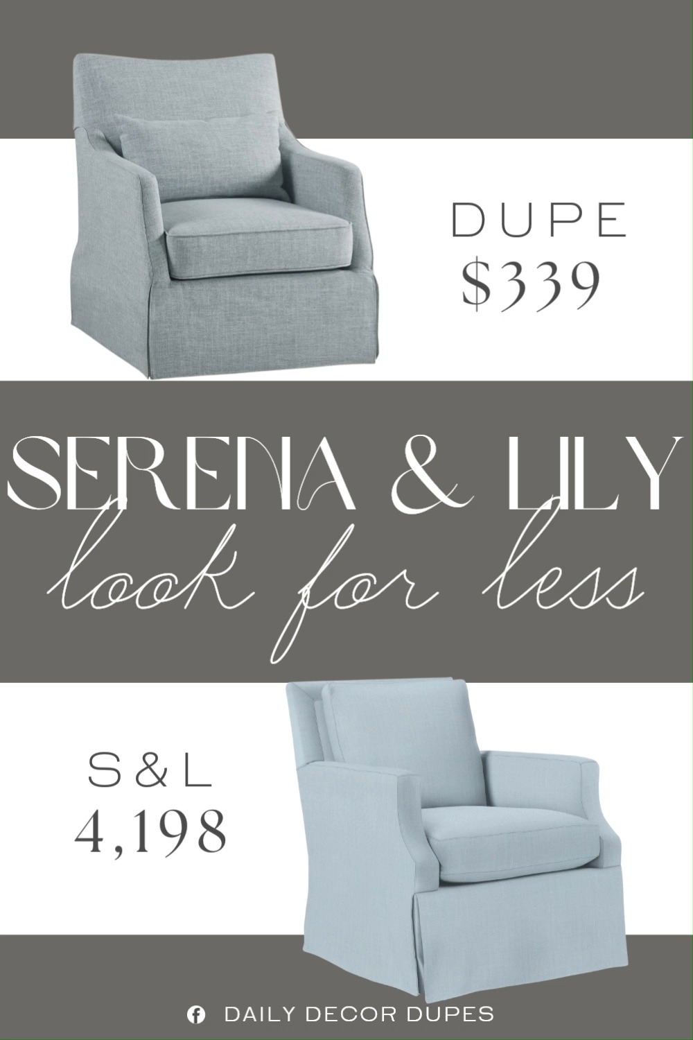 Inspired by Serena & Lily Swivel Glider. Slipcovered Swivel Armchair. Skirted Accent Chair. Coastal Swivel Armchair. Linen Skirted Glider Chair. Transitional Skirted Armchair. Beach House Accent Chair. Upholstered Swivel Armchair. Slipcovered Glider Chair. 

Home more affordable option find copy cat similar look for less budget friendly affordable cheap cheaper beautiful pretty. Clearance sale coupon code discount code promo code luxury lookalike look a like Inspo inspiration inspired by idea ideas Love like these? I share multiple every day in my FB group.
#serenaandlilyinspired #swivelchair #accentchair #gliderchair #armchair #upholsteredchair #furniturefinds #livingroominspo #slipcoveredchair 

 #LTKHome