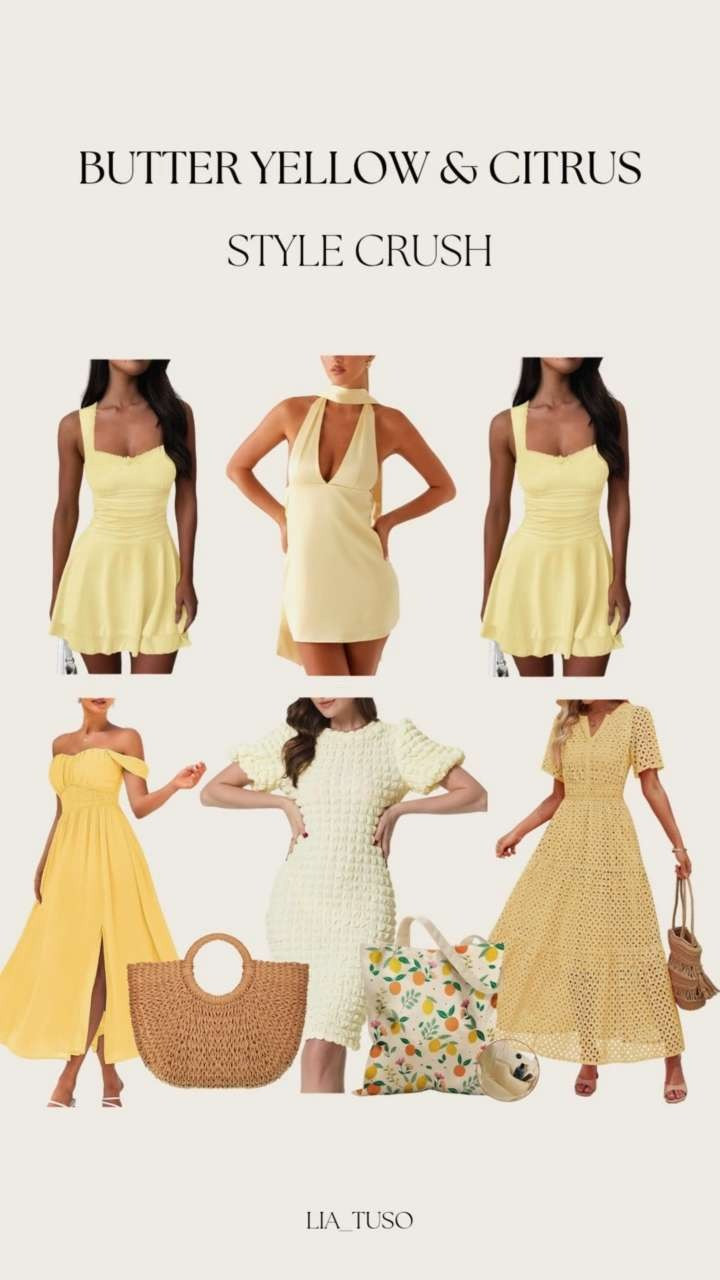 Currently crushing on all things butter yellow & citrus this season 🍋☀️ It's giving fresh, sunny, and effortlessly cute—aka the happiest colors of summer.

#CitrusStyle #ButterYellowVibes #SummerColorCrush

 

 #LTKStyleTip