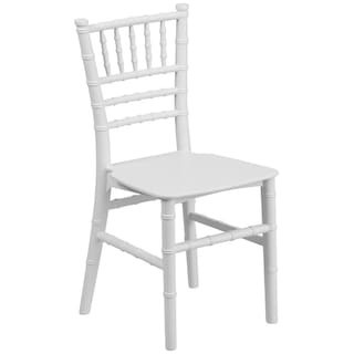 HERCULES Kids White Resin Party and Event Chiavari Chair | The Home Depot