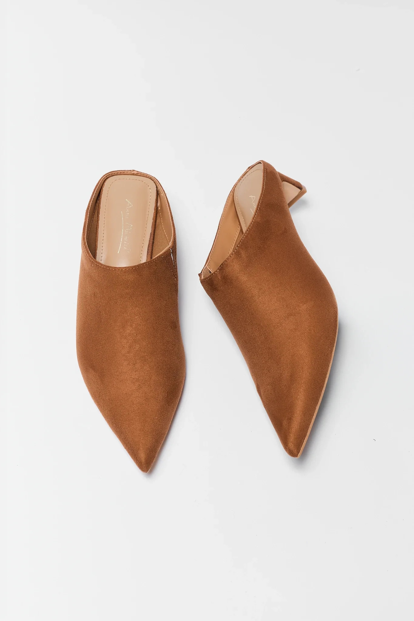 Tan Faux Suede Clogs | Avara