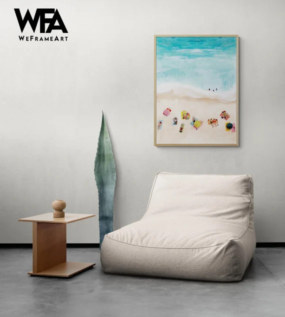 Summer Outdoors Beach Painting Framed Seaside Painting | Etsy | Etsy (US)