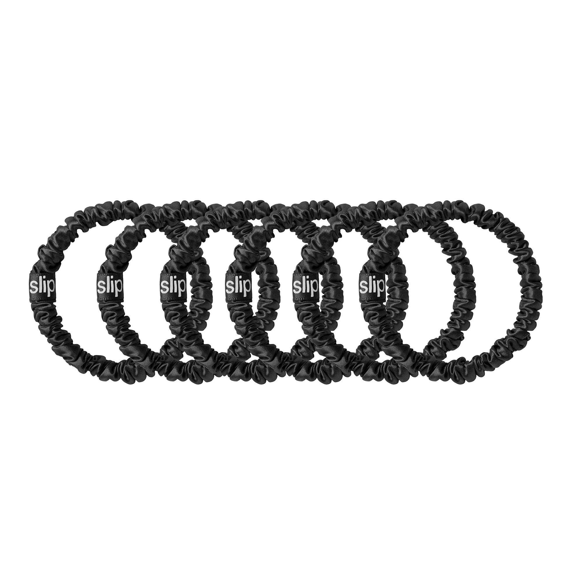 Slip Pure Silk Skinny Scrunchies - Black - Walmart.com | Walmart (US)