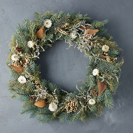 Fresh Winter White Wreath | Terrain
