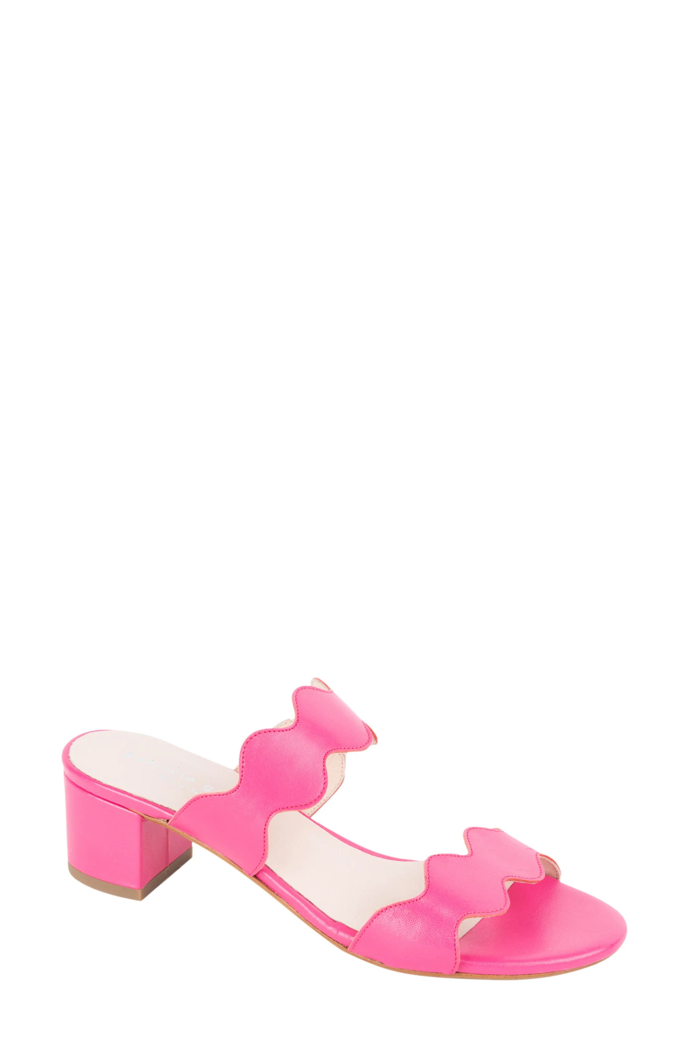 patricia green Palm Beach Slide Sandal in Hot Pink Leather at Nordstrom, Size 9 | Nordstrom