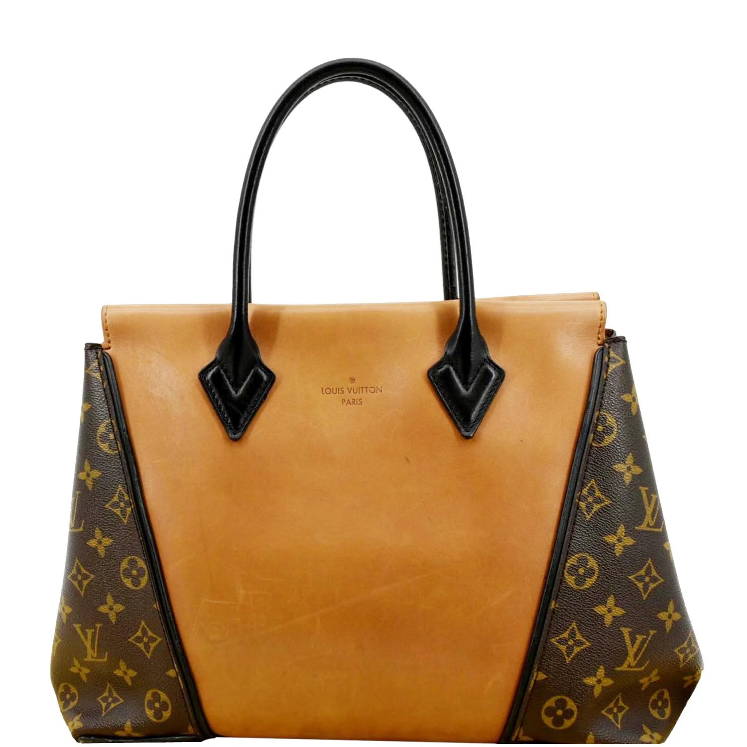 Pre-Owned LOUIS VUITTON W PM Monogram Cuir Orfevre Tote Bag Safran | Walmart (US)