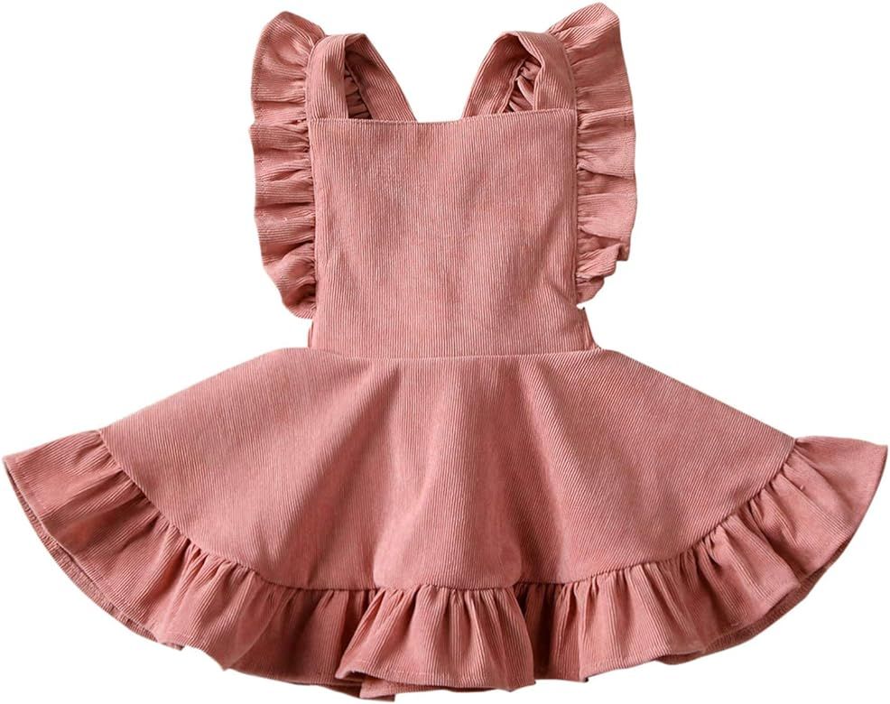 MERSARIPHY Toddler Tutu Dress Infant Sleeveless Vest Skirt Baby Backless Cute Romper for Girl Ruf... | Amazon (US)