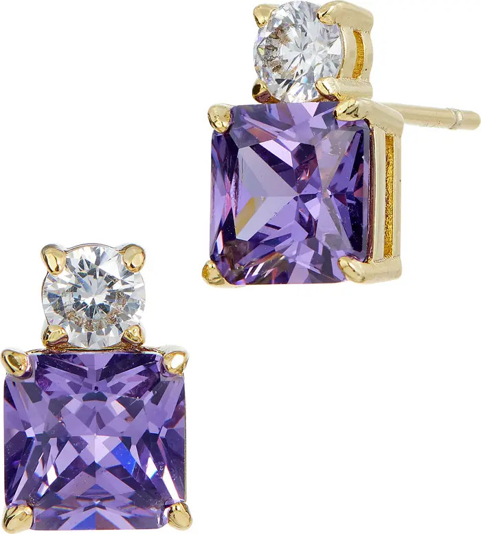 Cubic Zirconia Birthstone Stud Earrings | Nordstrom Rack