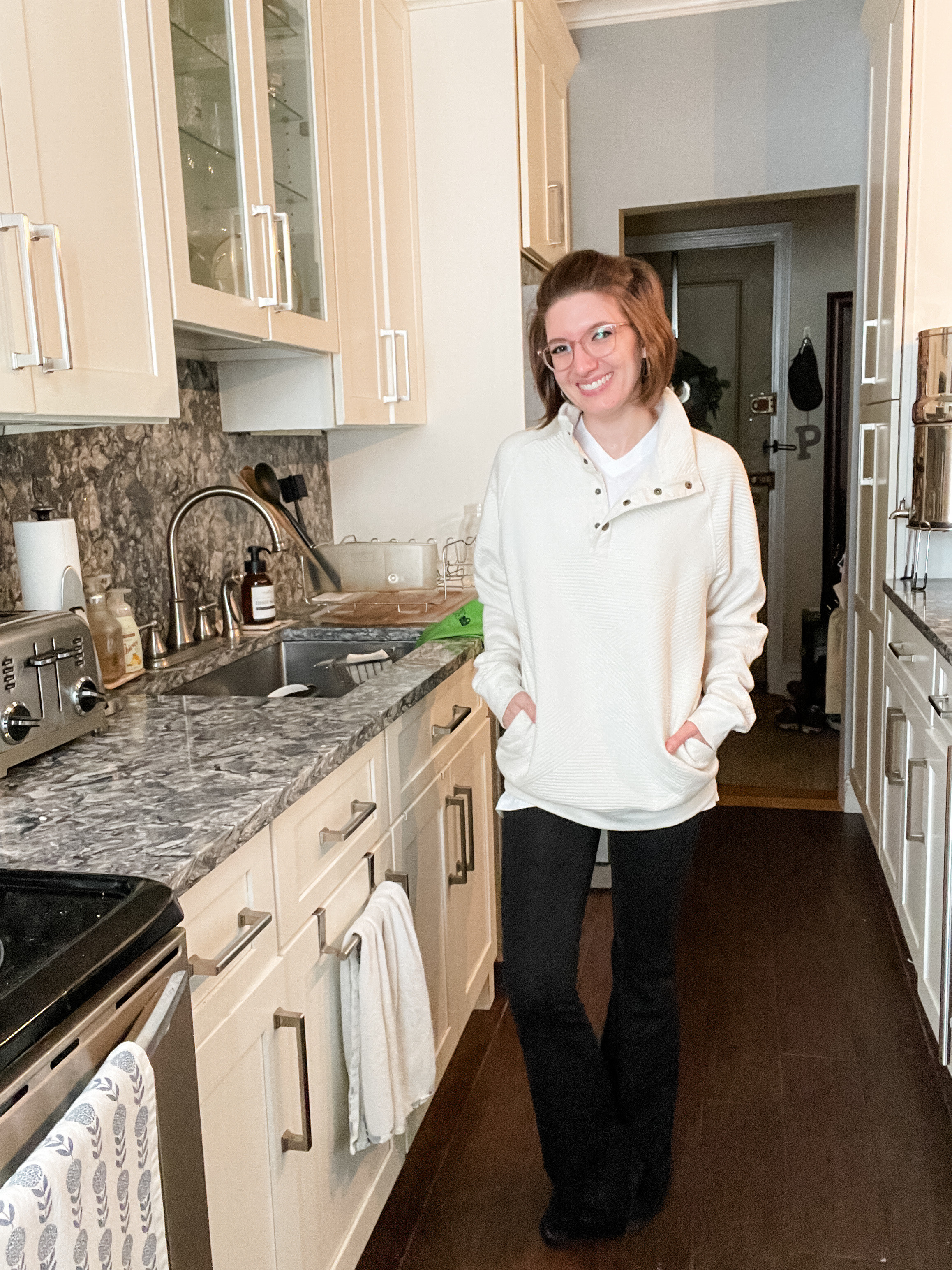 Men’s textured pullover : wearing size small
Flare leggings: TTS. Perfect for taller girlies 

#LTKHome #LTKTravel #LTKStyleTip