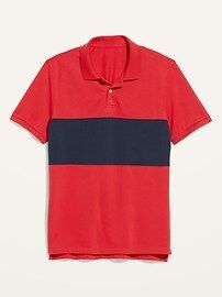 Moisture-Wicking Color-Blocked Polo Shirt for Men | Old Navy (US)