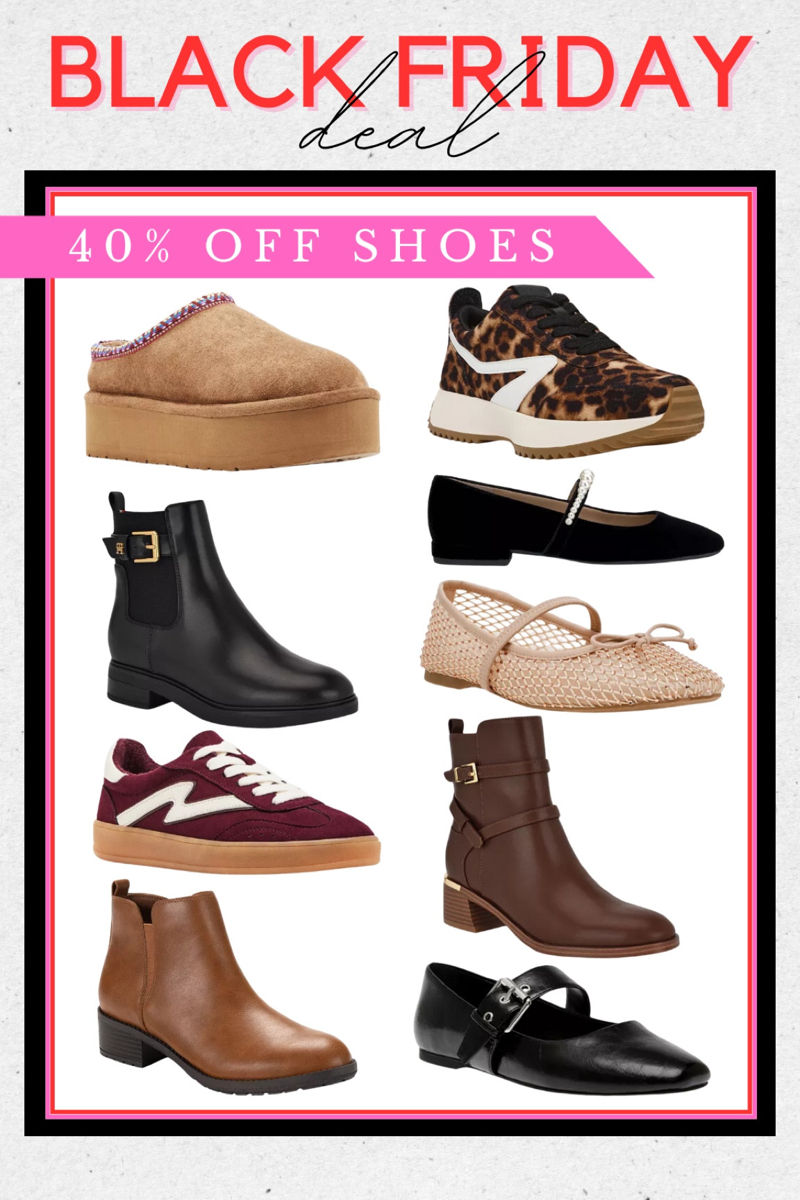 40-60% off shoes! Early Black Friday deal! 

#LTKSaleAlert #LTKCyberWeek #LTKShoeCrush
