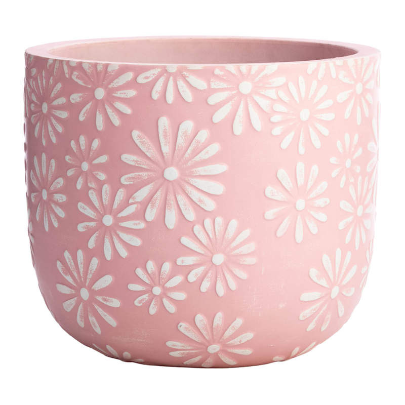 Sunny Club Daisy Pink Outdoor Planter, 12" | At Home