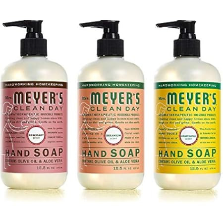 Mrs. Meyer's Hand Soap, Made with Essential Oils, Biodegradable Formula, Lavender, 12.5 fl. oz - Pac | Amazon (US)