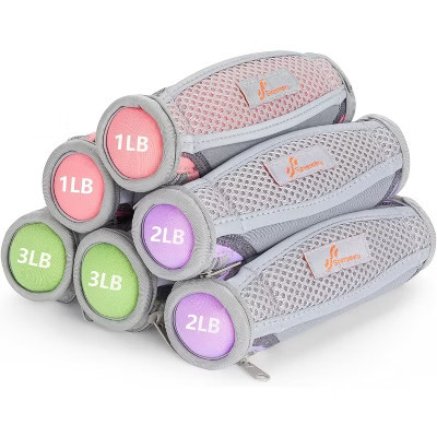 Sportneer Hand Weights Set, Removable Walking Weight of 6 (1lb, 2lbs, 3lbs Each Pack) Soft Dumbbells | Target