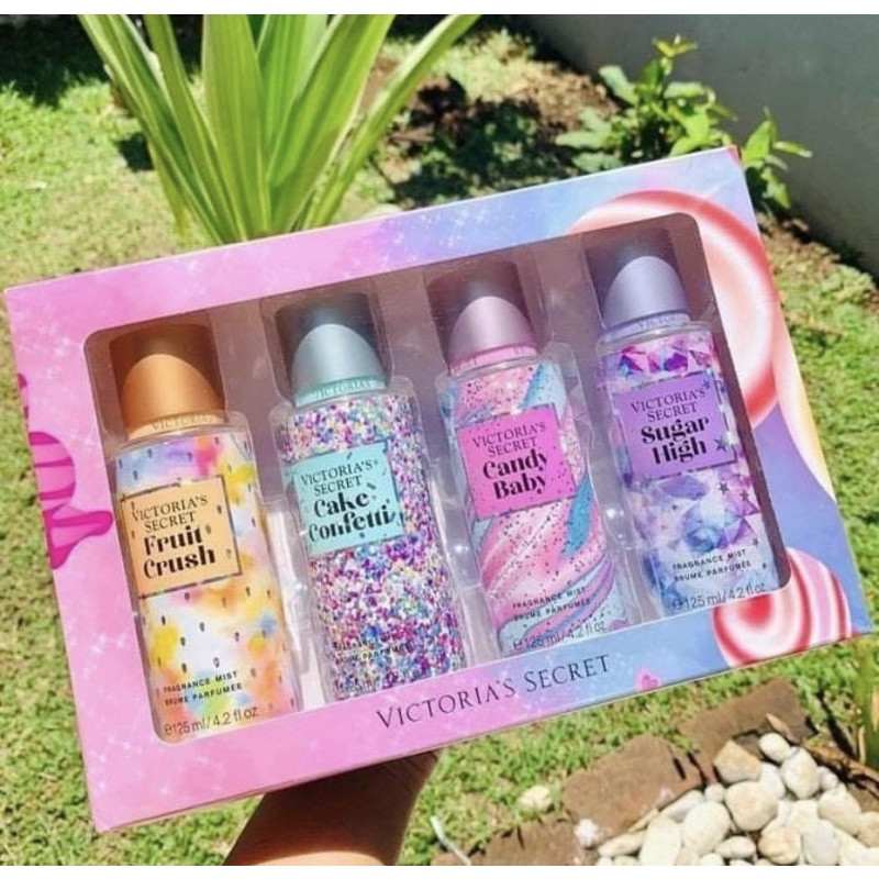 Mini Kit Victoria’s Secret Edição Limitada- Cake Confetti-SugarHi-CandyBaby-Fruit | Shopee (BR)