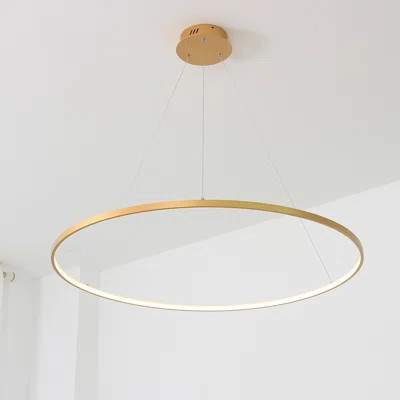 Eliades 39.4 Inch Large LED Simple Pendant Light Remote Dimming | Wayfair North America