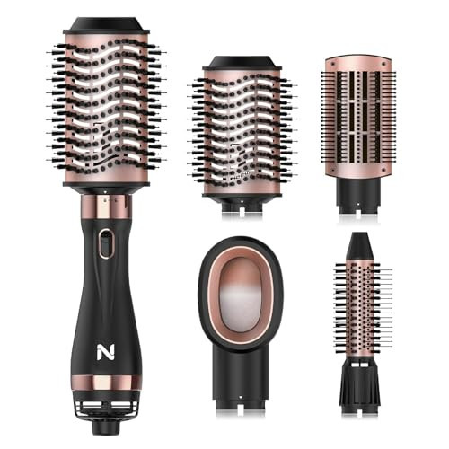 Natrial Hair Dryer Brush Blow Dryer Brush in One Hot Air Brush for Drying and Straightening, Volumizer Multi-Styler Smooth Curls for All Hair Types, Frizz-Free Blowout Brush for Salon Quality | Amazon (US)
