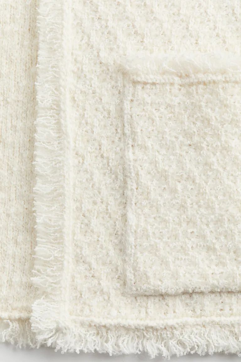 Frayed-edge Textured-knit Cardigan | H&M (US + CA)