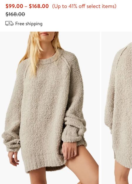 Cozy Free People Oversized Beige Sweater 🫶🏻

#LTKCyberWeek #LTKfindsunder100 #LTKGiftGuide