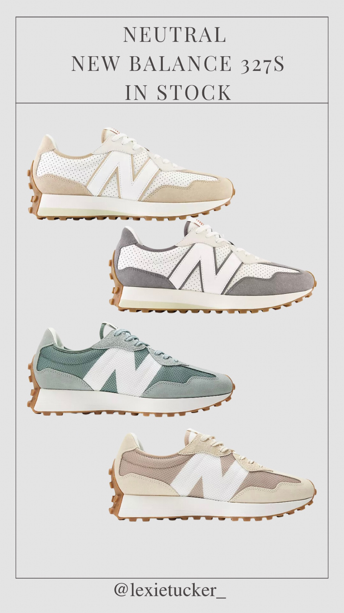 Cute neutral new balance shoes in stock! 

#LTKfindsunder100 #LTKstyletip #LTKshoecrush