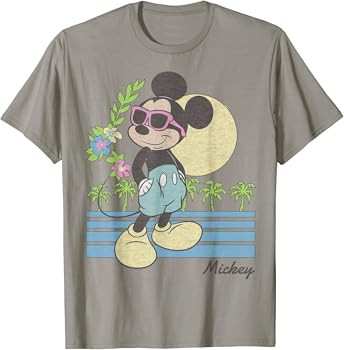 Disney Mickey And Friends Mickey Retro Beach T-Shirt | Amazon (US)