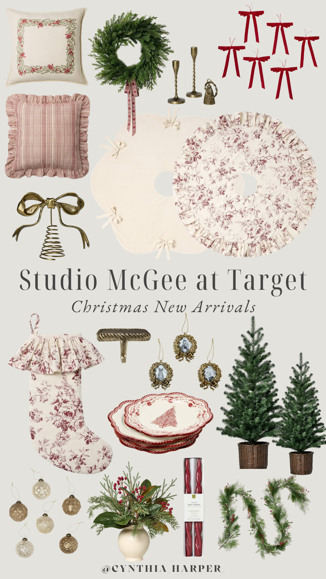 Loving these rich burgundy tones and floral patterns from the Studio McGee holiday line at Target — the perfect mix of classic Christmas and cozy cottage charm! 

#TargetFinds #StudioMcGee #ChristmasDecor #CozyHomeVibes #HolidayInspo 

 #LTKSeasonal
