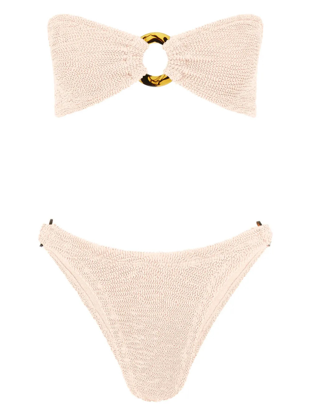 Hunza G Gloria Bandeau Crinkle Bikini | Neutrals | FARFETCH GR | Farfetch Global
