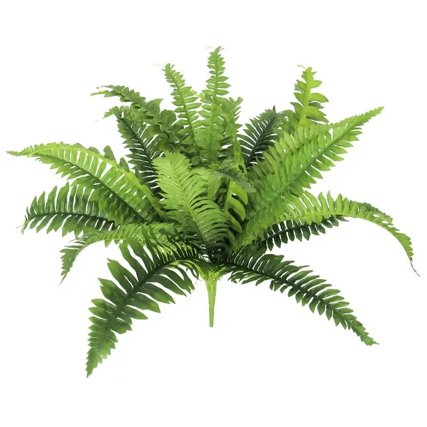Artificial Boston Fern Leaf Stem Plant Greenery Foliage Bush 14in - 14" L x 22" W x 22" DP - Walm... | Walmart (US)