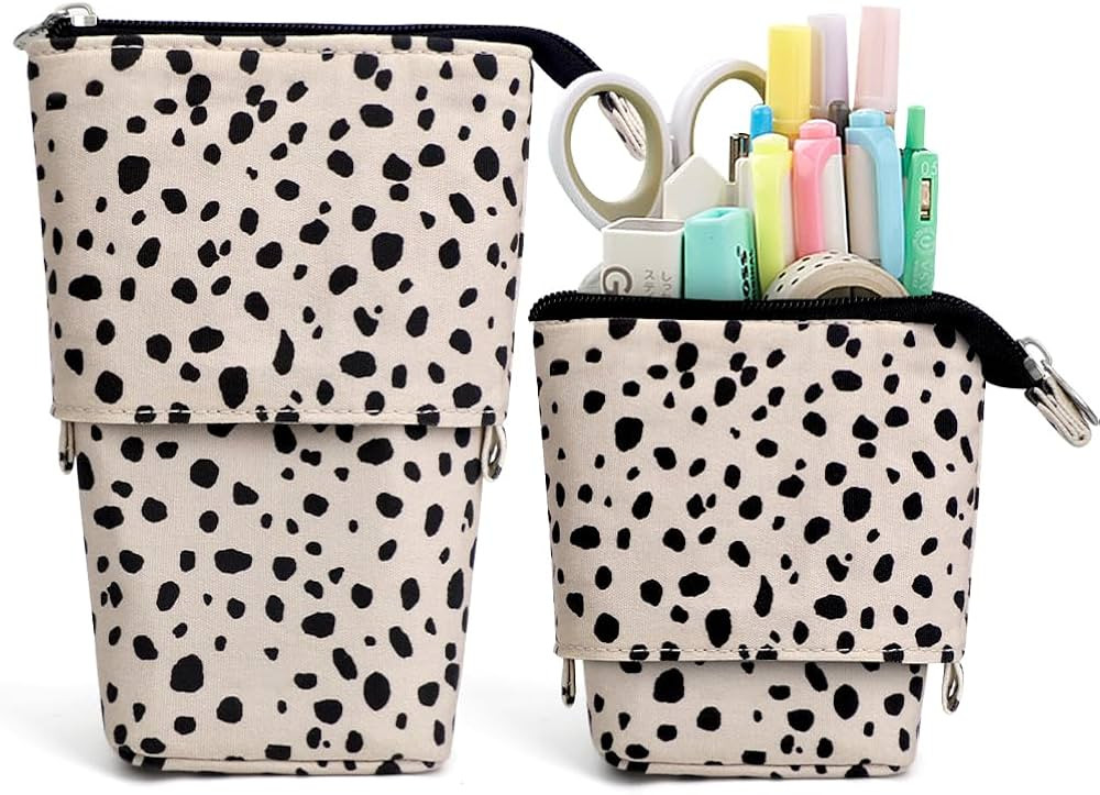 Milktea Cute Standing Pencil Case for Kids, Pop Up Pencil Box Makeup Pouch, Stand UP Bubble Tea P... | Amazon (US)