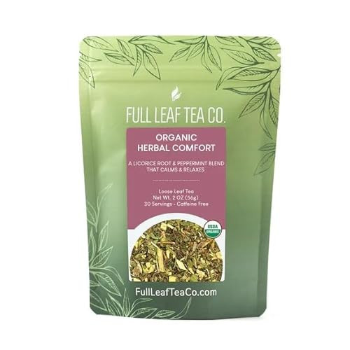 Organic Herbal Comfort Loose Leaf Tea - 2oz Bag (Approx. 30 Servings) | Full Leaf Tea Co. | Amazon (US)